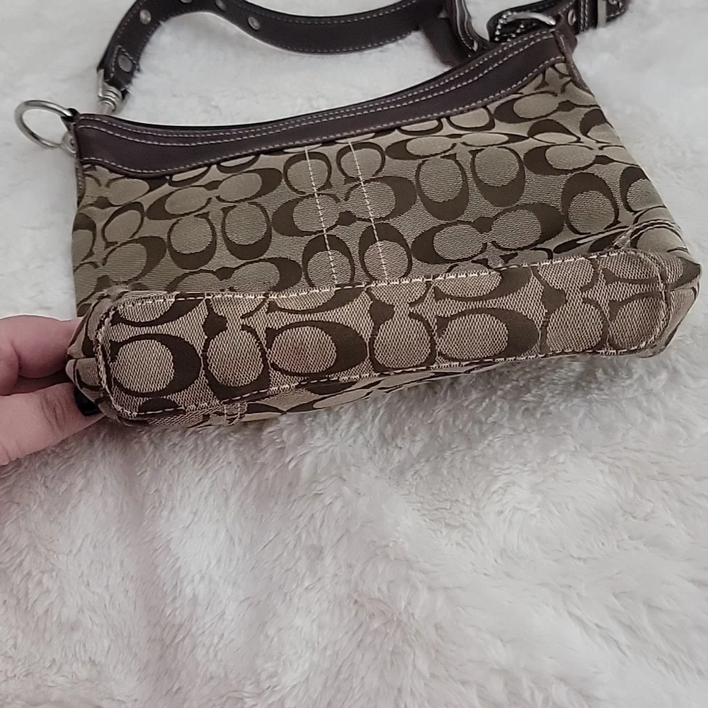 Coach Monogram Canvas Crossbody Bag Purse